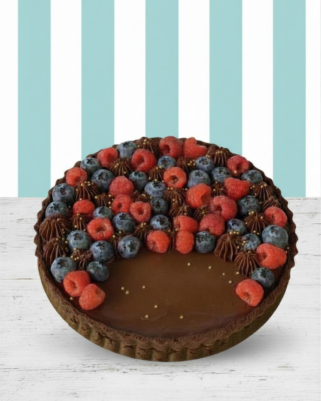 Dark Chocolate & Berry Tart