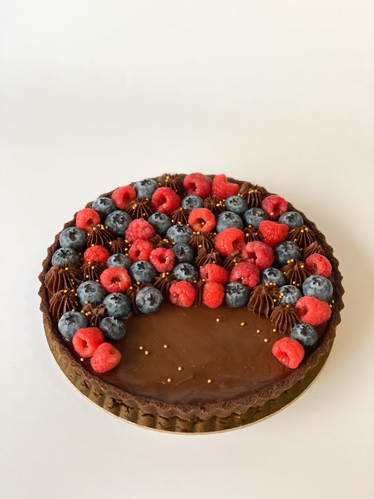 Dark Chocolate & Berry Tart