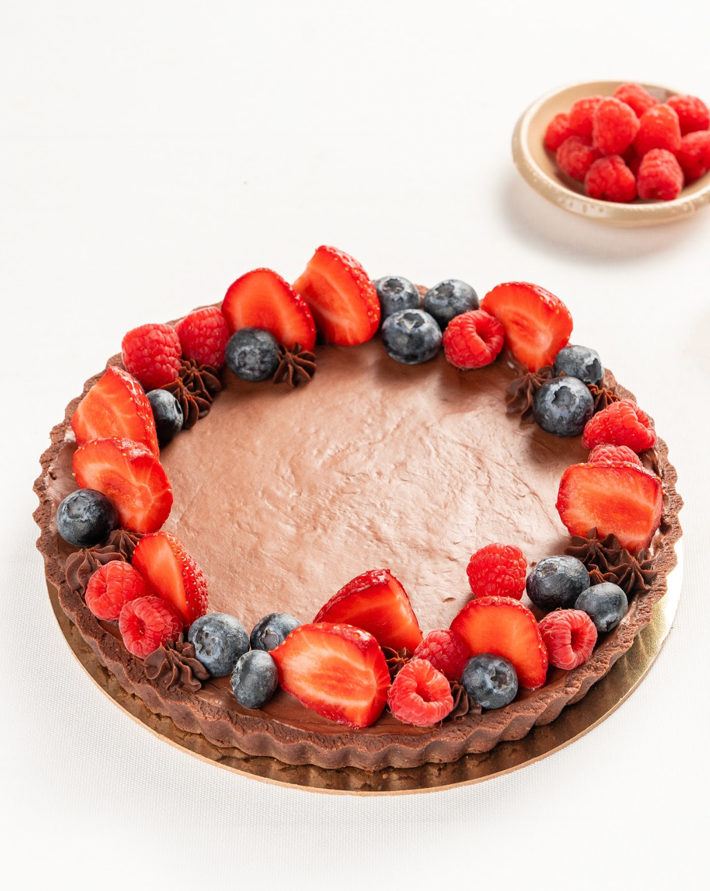 Chocolate Mousse & Strawberry Tart