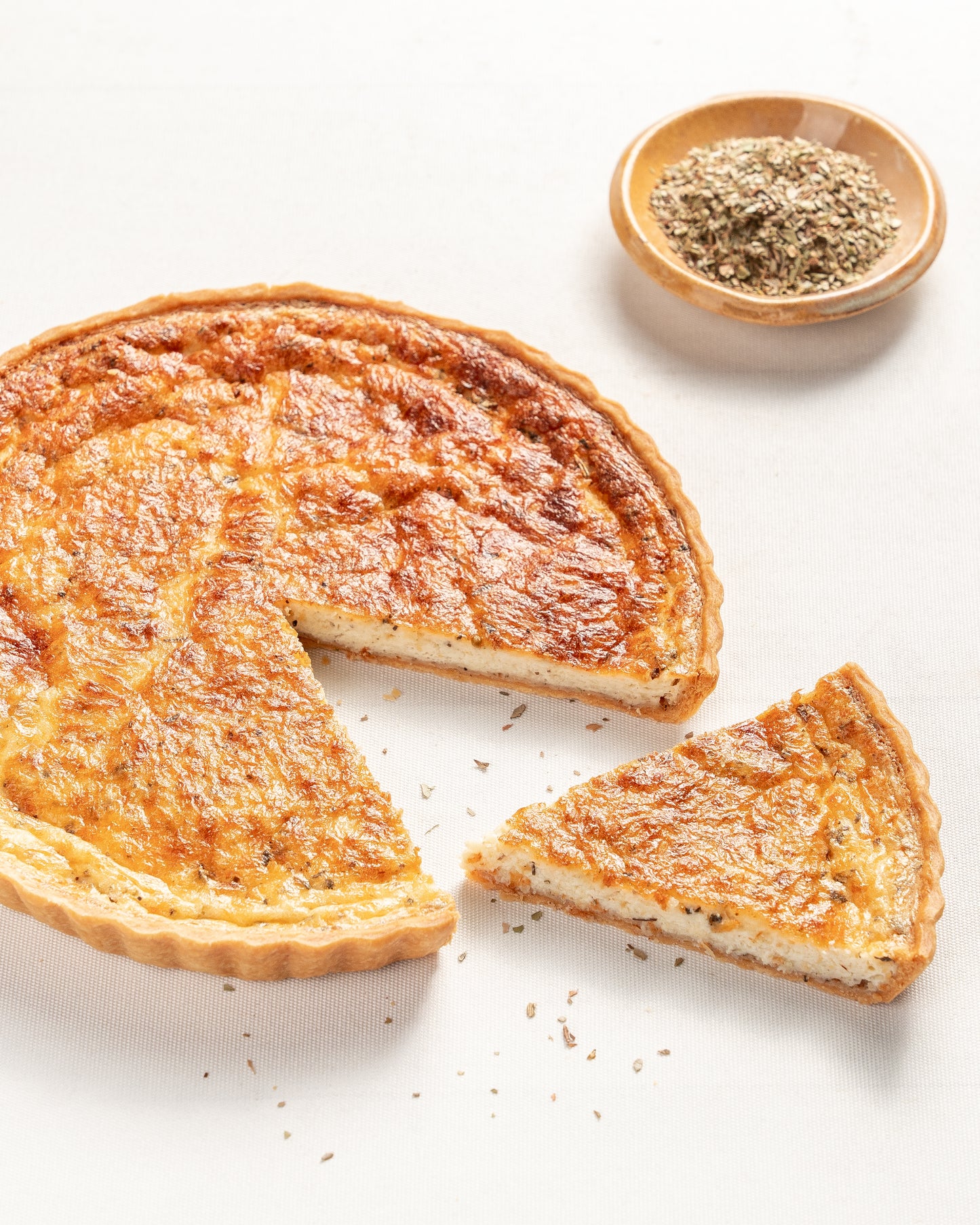 Three Cheese and Truffle Quiche
