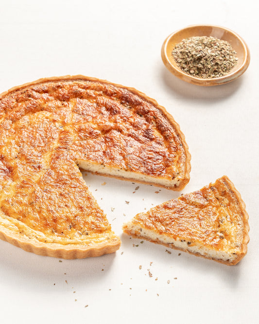 Three Cheese and Truffle Quiche